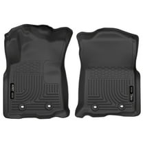 Husky Liners by RealTruck Weatherbeater Floor Mats Fits 2018-2023 Toyota Tacoma, Double & Access Cab w/Auto Trans Front Row, 2-pc Black-13971