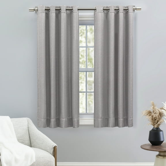 Ricardo Grasscloth Lined Grommet Panel w/Wand