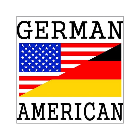 CafePress - German American Flag Sticker - Square Sticker 3" x 3"