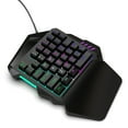 thumbnail image 3 of HXSJ V100 35 Key Single Hand Membrane Mini 35 Keys Gaming Keyboard with USB Wired Replacement for PUBG LOL CS Gamer, 3 of 7