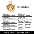 thumbnail image 2 of Chimpanzee Primate Ape Wood Mini Charms Shapes DIY Craft Jewelry - With Hole - 18mm (17pcs), 2 of 7