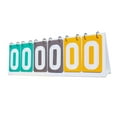 thumbnail image 5 of yotijay Scoreboard Flip Scoreboard Team Games 6 digits Score Flip Cards Competition Flip Green Gray Yellow, 5 of 9