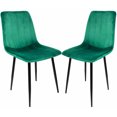 thumbnail image 1 of 2 Sillas Comedor Eames Tapizada Rack & Pack Verde Terciopelo Sala Habitación, 1 of 5