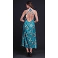 thumbnail image 3 of Bimba Oiseau Causal Long Dos Nu Licol Robe Femmes Imprimé BeachDress-Medium, 3 of 6