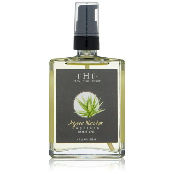 FarmHouse Fresh Agave Nectar Ageless Body Oil, 4 Fl Oz (Pack of 1)