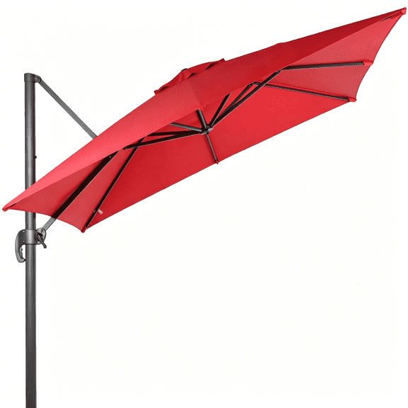 MISSMILE 10'X10' Cantilever Umbrella Replacement Canopy for 8 Ribs Square Offset Umbrella,Outdoor Canopy Replacement for Patio Parasol,Canopy Only