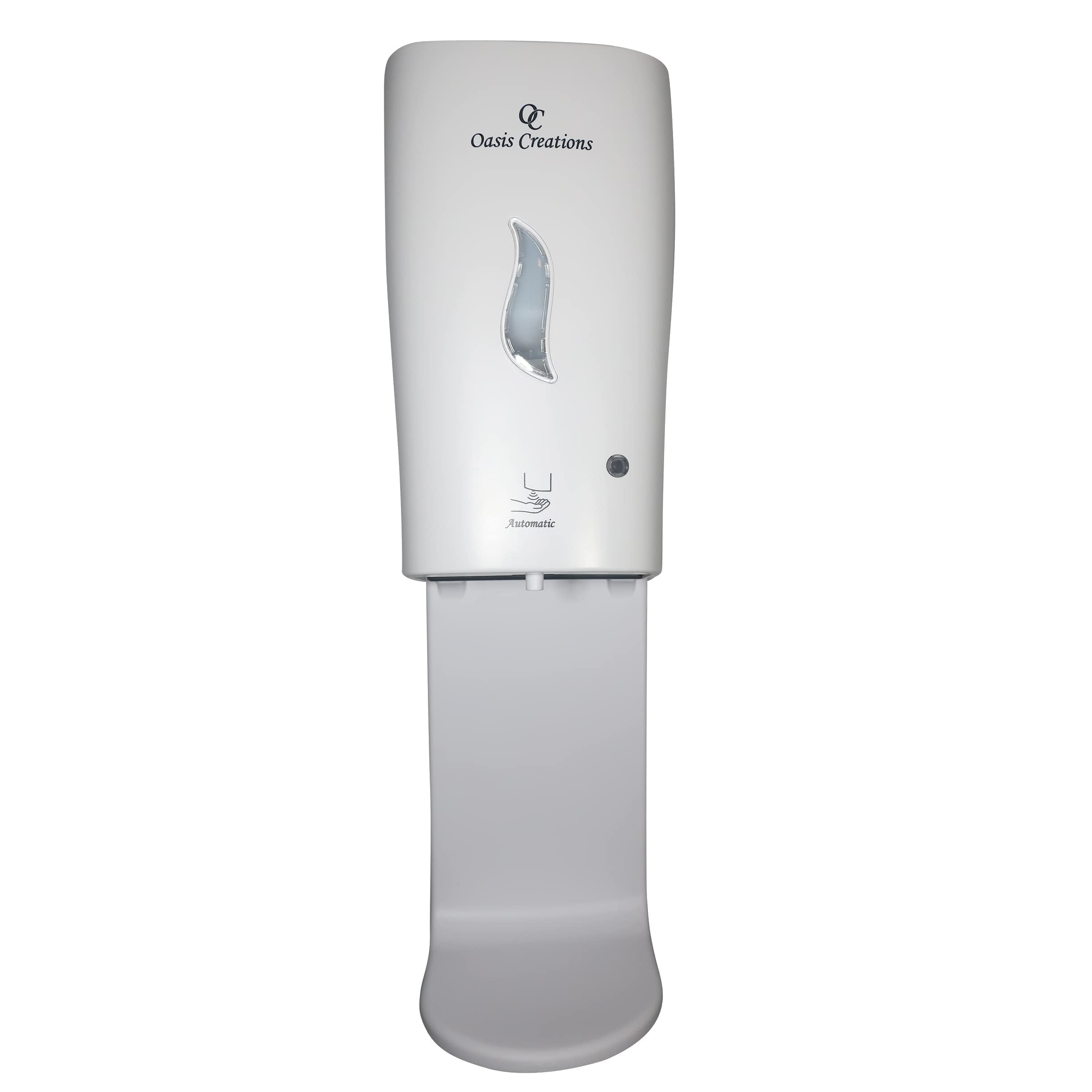 Auto Soap Dispenser with Drip Tray- White - Touch Free - Electronic - Automatic Sensor Soap Dispenser – Liquid or Spray - Wall Mount - Commercial or Residential - 1000 mL/33 oz