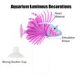 thumbnail image 4 of Unique Bargains Aquarium Artificial Lion Fish Ornament Glowing Simulation Animal Decoration with Suction Cup Purple Blue, 4 of 7
