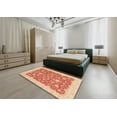 thumbnail image 4 of Ahgly Company Indoor Rectangle Abstract Red Oriental Area Rugs, 4' x 6', 4 of 6