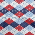 thumbnail image 1 of oneOone Georgette Viscose Red Fabric Check Craft Projects Decor Fabric Printed By The Yard 42 Inch Wide, 1 of 5