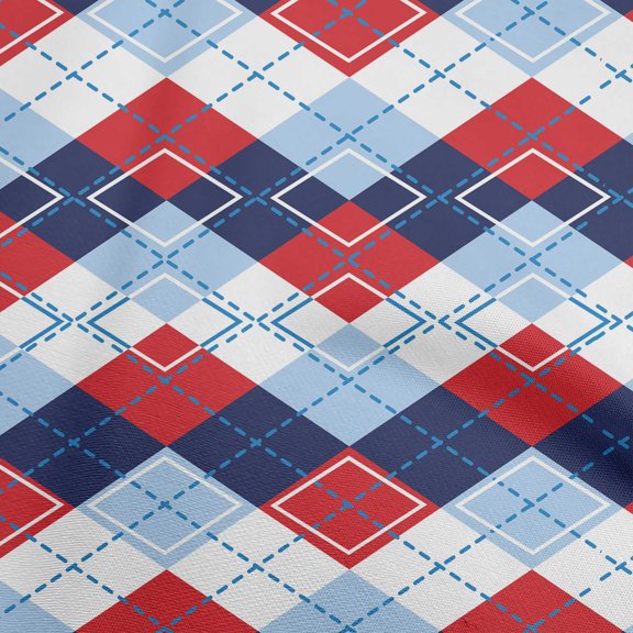 oneOone Viscose Chiffon Red Fabric Check Craft Projects Decor Fabric Printed By The Yard 42 Inch Wide