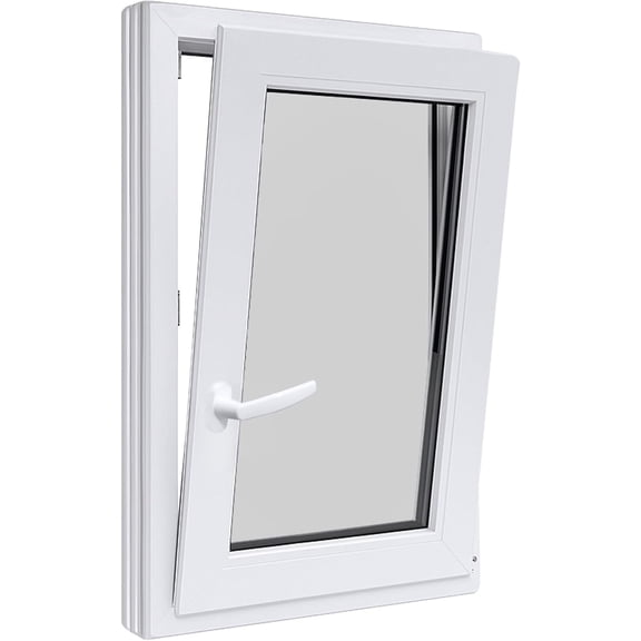 Tilt & Turn Casement Basement Window - Left Inswing, 32"W x 48"