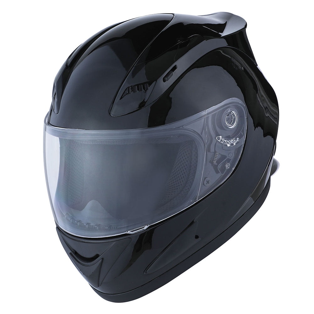 1STORM MOTORCYCLE BIKE FULL FACE HELMET MECHANIC GLOSSY BLACK