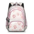 thumbnail image 2 of Pink Dog Paw Backpack for School,Cute School Bag,Schoolbag with Adjustable Shoulder Straps & Padded Back,16.9 Inch, 2 of 5