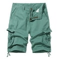 thumbnail image 1 of Men's Plus Size Cargo Shorts Summer Outdoor Sports 5 Pocket Mid Length Shorts For Hiking And Work, 1 of 5