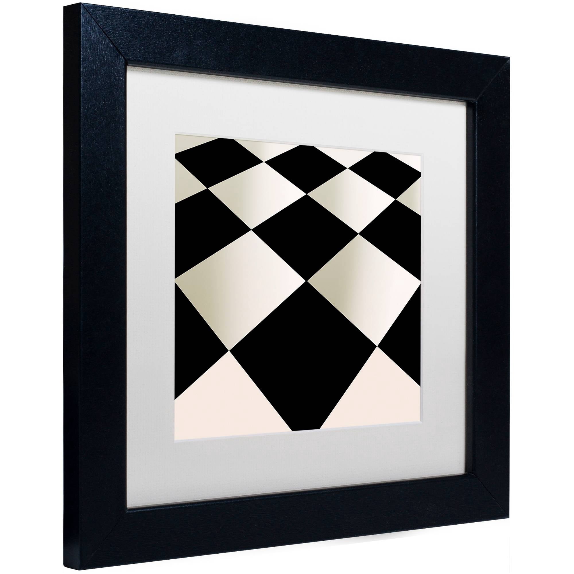 Trademark Fine Art "Fifties Patterns V" Canvas Art by Color Bakery White Matte, Black Frame