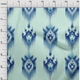 thumbnail image 3 of oneOone Viscose Chiffon Medium Blue Fabric Asian Ikat Sewing Fabric By The Yard Printed Diy Clothing Sewing Supplies 42 Inch Wide, 3 of 4