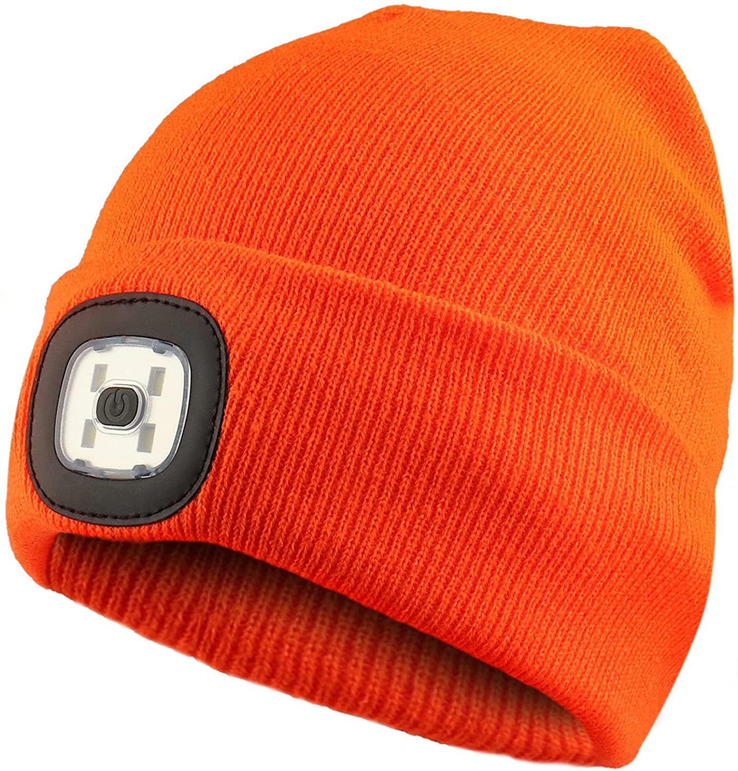 8LED Rechargeable Light Lamp Beanie Hat Knit Cap Camping Jogging Men Women 