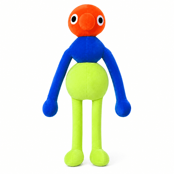 Big Walk Plush, 25cm Colorful Long Leg Character Plush Doll, Soft Quirky Collectible Plushie for Desk Shelf Sofa Room Decor, Gift for Plush Collectors
