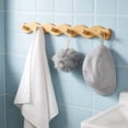 thumbnail image 4 of Pretxorve Wall Mounted Hook Rack Non Rusting with 6 Hooks for Bathroom Kitchen Living Room Hanging Towels Coats Hats Etc, 4 of 6