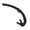 Black, variant on BOKYAN Flexible Silicone Freediving Snorkel, Foldable Diving Breathing Tube with Soft Mouthpiece for Spearfishing, Scuba, Swimming and Snorkeling, 14.6 in / 37 cm, Unisex, White