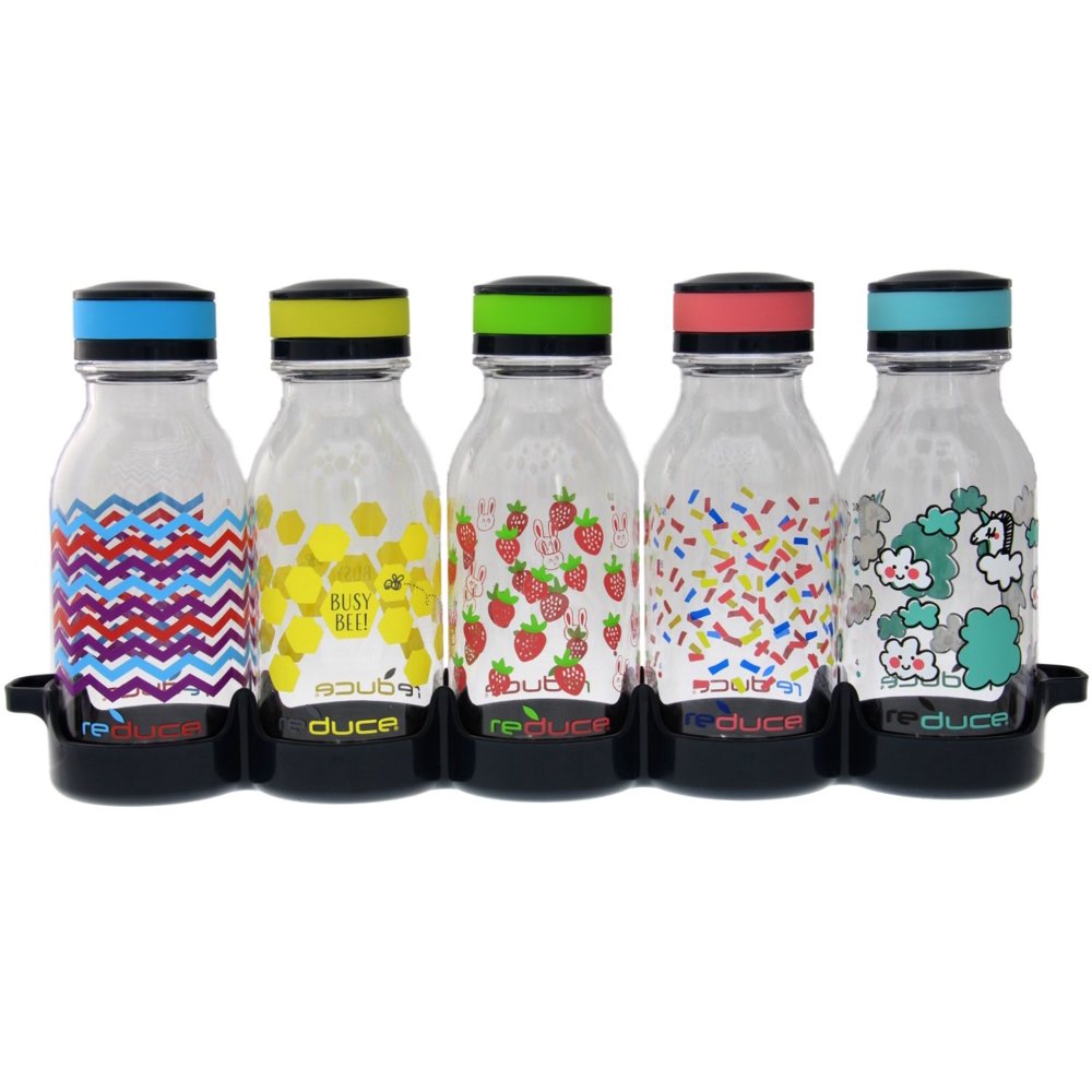 reduce WaterWeek Kids Reusable Water Bottle Set with Fridge Tray 5