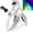 Colorful, variant on LED Dog Harness,USB Rechargeable Lighted Dog Harness,Comfortable Glow in Dark Dog Harness for Your Small Medium Large Dogs Night Safety Walking (White,L)