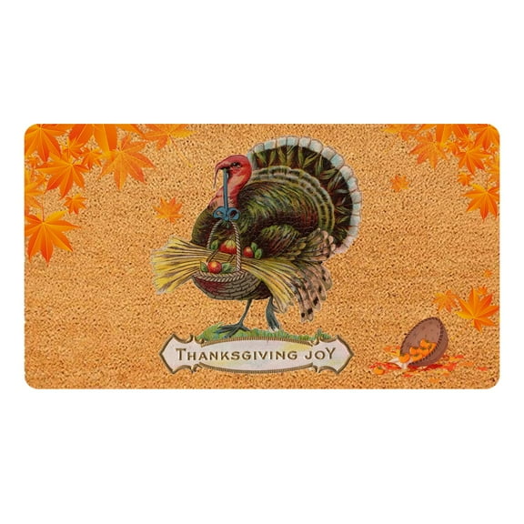 Thanksgiving Decor Home Autumn Front Door Door Mat Carpet Floor Mat Decorationfor Thanksgiving indoor or outdoor decoration,1 Pcs