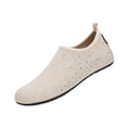 thumbnail image 2 of Womens Barefoot Water Shoes Travel House Slippers for Indoor and Outdoor Aqua Socks for Beach Swim Surf Yoga Dancing Camping Must Haves,Beige,35, 2 of 7