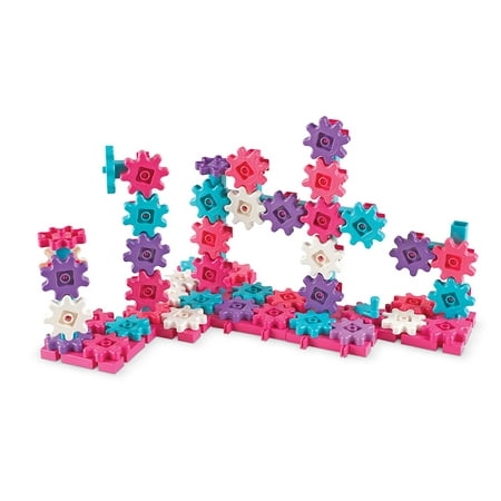UPC: 0765023491623 | Learning Resources Gears! Gears! Gears! Deluxe Building Set Puzzle 100 Pieces Pink
