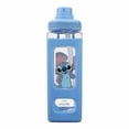 thumbnail image 7 of Lilo & Stitch Waving Characters 24 oz Blue Square Plastic Water Bottle, 7 of 7