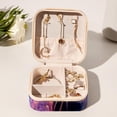 thumbnail image 6 of Jellyfish Travel Portable Square Decorative Box Jewelry Stand: All-in-One Earring Holder, Ring Keeper, Necklace & Bracelet Organizer - Storage Box for Girls and Women, 6 of 6