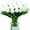 White, variant on 10-Pack 13.39-Inch Real Touch Hot Pink Tulips - Lifelike Artificial Flower Bouquets for Home, Office, Wedding, Spring & Valentine's Day Decor