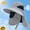 Light gray, variant on Unisex Wide Brim Sun Hat - UPF 50 UV Protection Outdoor Cap, Breathable Quick-Dry Fishing & Hiking Hat with Neck Flap, Adjustable Bucket Hat for Men Women Summer Beach Camping Travel