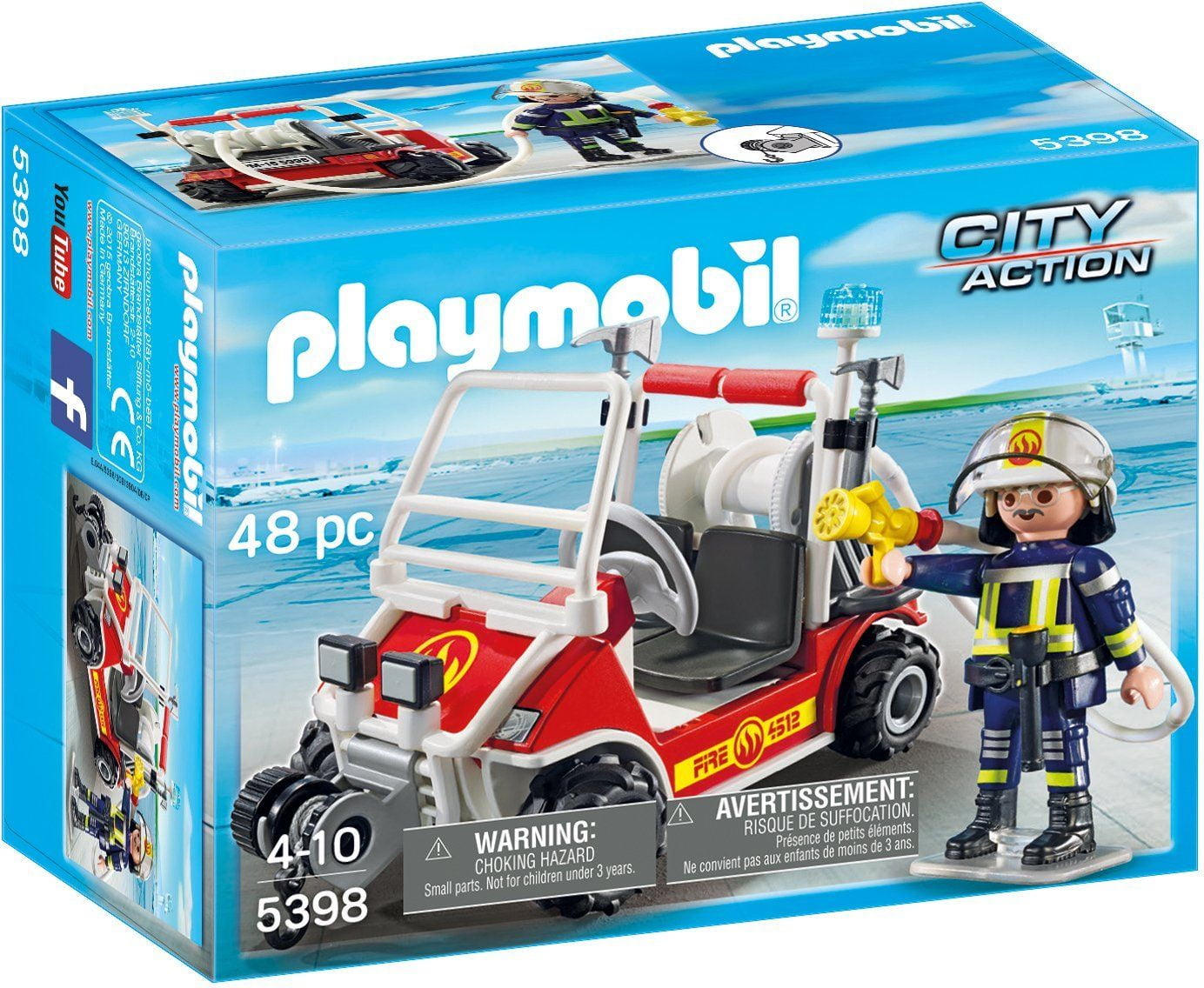 playmobil fire car 9235