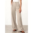 thumbnail image 6 of BTFBM Wide Leg Pants Woman High Waisted Button Business Casual Dressy Trousers Office Work Palazzo Pants Pockets, 6 of 9