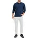 thumbnail image 2 of Camiseta Polo de Manga Larga de Ajuste Regular Clásico para Hombre Color Sólido L Azul Marino, 2 of 6
