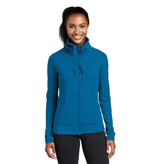 Sport-Tek ® Ladies Sport-Wick ® Stretch Full-Zip Jacket. LST852