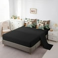 thumbnail image 5 of Manfei Safari Bear 7-Piece Bedding Comforter Set,Jungle Wildlife King Bedding Sets,Autumn Fall Maples Bed Sheets For Kids,Ultra Soft Home Decor Reversible, 5 of 8