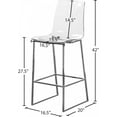 thumbnail image 2 of Tabouret de comptoir chromé Lumen, 2 of 6