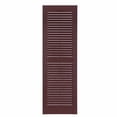 thumbnail image 6 of Perfect Shutters IL501539025 Premier Louver Exterior Decorative Shutter Sienna Brown - 15 x 39 in., 6 of 7