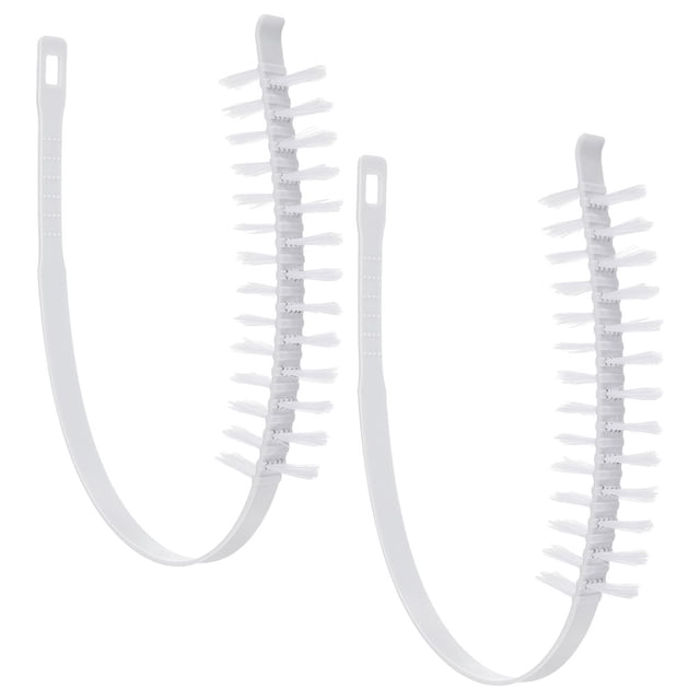 COMPUKAS 2Pcs Dryer Brush Vent Cleaner Long Handle for Home Use White ABS
