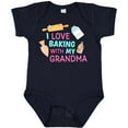thumbnail image 3 of Inktastic I Love Baking with My Grandma Girls Baby Bodysuit, 3 of 5