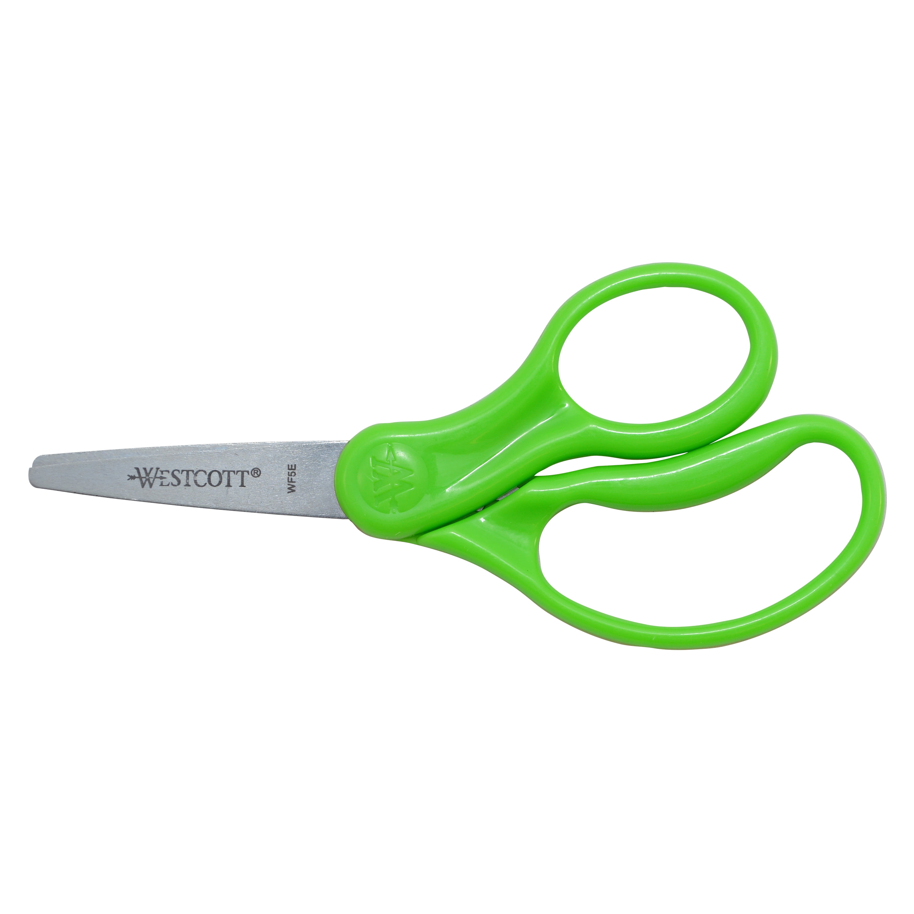Westcott Kids Scissors Caddy With Anti-Microbial Pointed Blades, 5 Inch, Assorted Colors, 24 Pairs