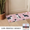 thumbnail image 3 of Border Collie Dogs with Pioneer Flower Door Rugs,Washable Non Slip Door Mats Indoor,Decorative Door Mats,Entry Mat Indoor for Entrance,Bedroom,Kitchen,Bathroom,16"x47", 3 of 6