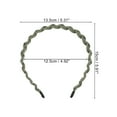 thumbnail image 3 of Unique Bargains 1 Pc Fashion Grace Mesh Fine Twist Headband for Girls for Women 4.92" ID Green, 3 of 4