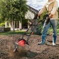 thumbnail image 3 of Gymax 14-Inch 10 Amp Corded Electric Tiller and Cultivator 9'' Tilling Depth Red, 3 of 10