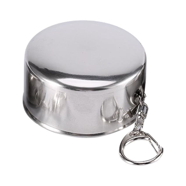 Herwey Porte-Clés de Voyage Pliable en Acier Inoxydable S/M/L Rétractable Télescopique