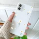 thumbnail image 3 of Funda de teléfono con diseño de margaritas sencillas para iPhone 14, 13, 12, 11 Pro Max, 12 Mini, 7, 8 Plus, XS Max, X XR, carcasa trasera de TPU suave en color rosa y blanco, 3 of 5