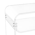 thumbnail image 4 of EGBHDSFT Acrylic Side Table - 2 Tier Clear Bedside Table, 11.8 x 15.7 x 19.7”, 4 of 11